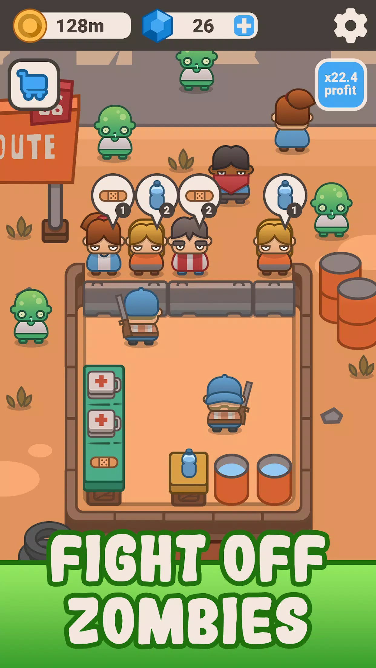 Idle Outpost: Tycoon Clicker