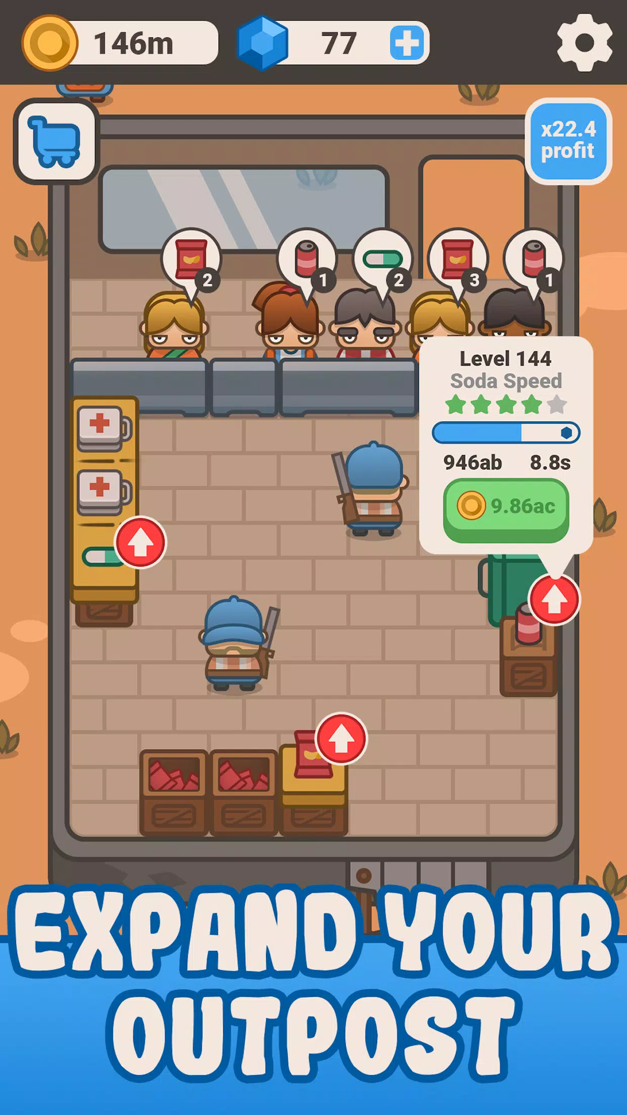 Idle Outpost: Tycoon Clicker