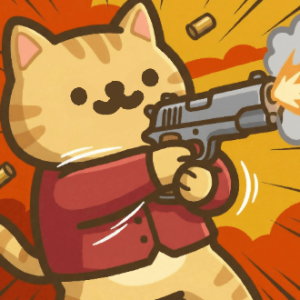 Idle Cat Gunner: Shooter RPG